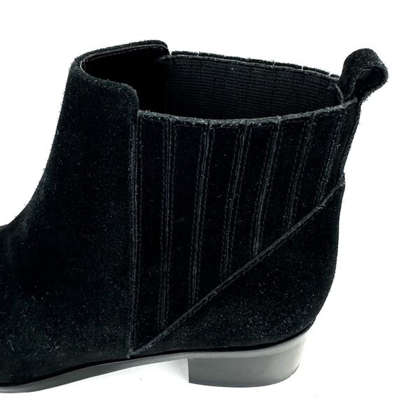 Marc Fisher LTD Yolli Women Black Ankle Boot Size 6 Suede Block Heel Bootie New - Picture 10 of 16